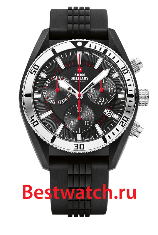 Часы Swiss Military Кварцевые хронографы SM34045.01